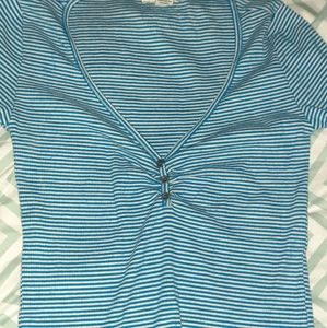 Striped bottom crop top